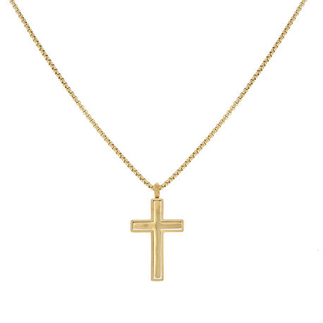 Stainless Steel Pendant With Chain Necklace 20"