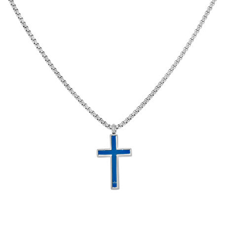 Stainless Steel Pendant With Chain Necklace 20"