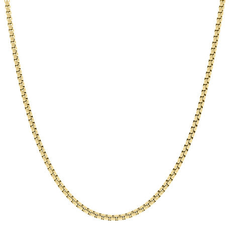 Stainless Steel Yellow Round Box Chain 3mm