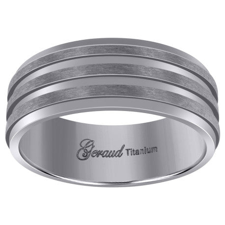 Titanium 8mm Ring