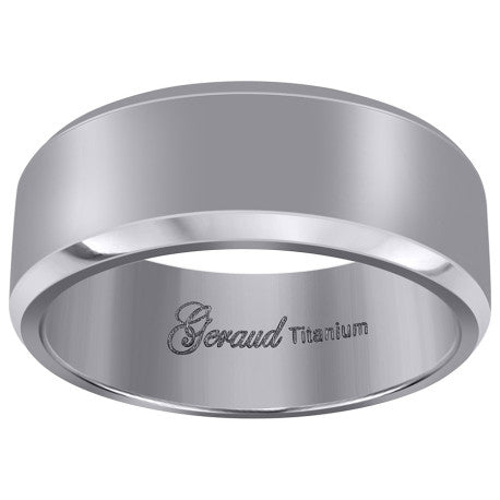 Titanium 8mm Ring
