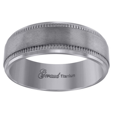 Titanium 8mm Ring